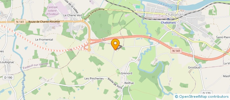 localisation de l'entreprise SCEA LESERVOISIER à CHABANAIS