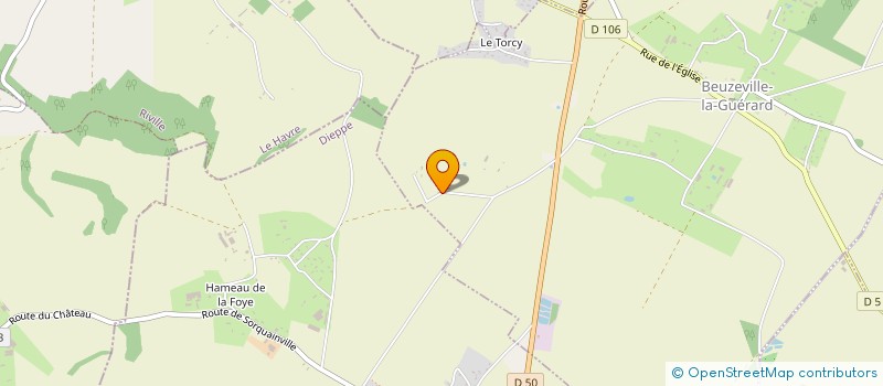 localisation de l'entreprise SCEA LESUEUR MALANDAIN  BEUZEVILLE-LA-GUERARD