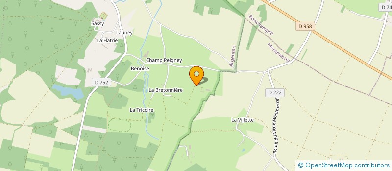 localisation de l'entreprise SCEA LHERETE à BOISCHAMPRE