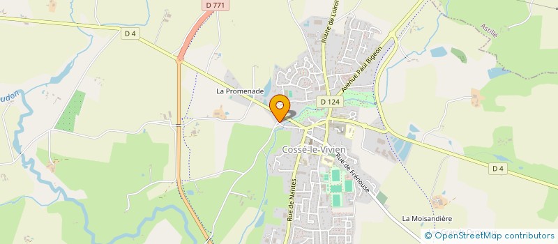 localisation de l'entreprise SCEA LION DU VAL à COSSE-LE-VIVIEN