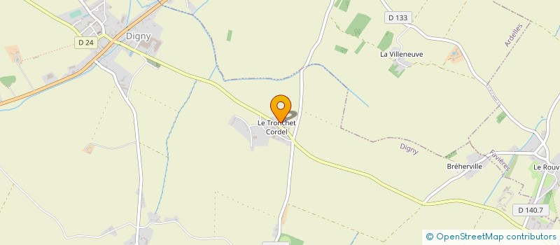 localisation de l'entreprise SCEA LORIN DE LA NOUE à DIGNY
