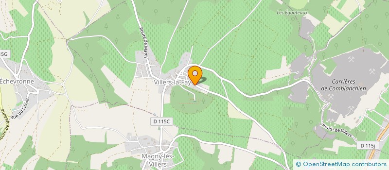 localisation de l'entreprise SCEA LUCIE ET AUGUSTE LIGNIER  VILLERS-LA-FAYE