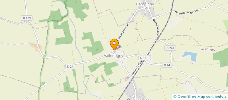 localisation de l'entreprise SCEA LUGNIER  VALLENTIGNY