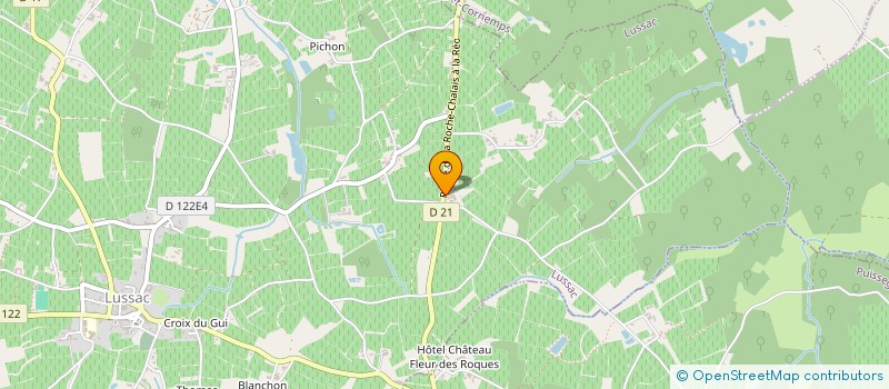 localisation de l'entreprise SCEA LYONNAT à LUSSAC