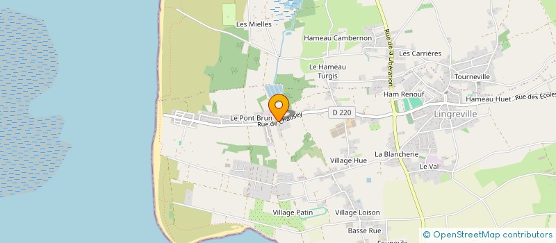 localisation de l'entreprise SCEA M.S PROD  TOURNEVILLE-SUR-MER