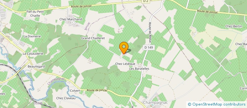 localisation de l'entreprise SCEA MACHENNE BERRY à CHAMPAGNAC