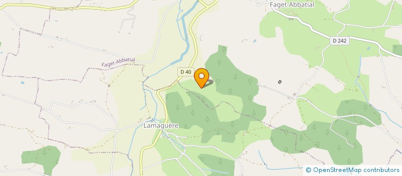 localisation de l'entreprise SCEA MAHOURAT  FAGET-ABBATIAL