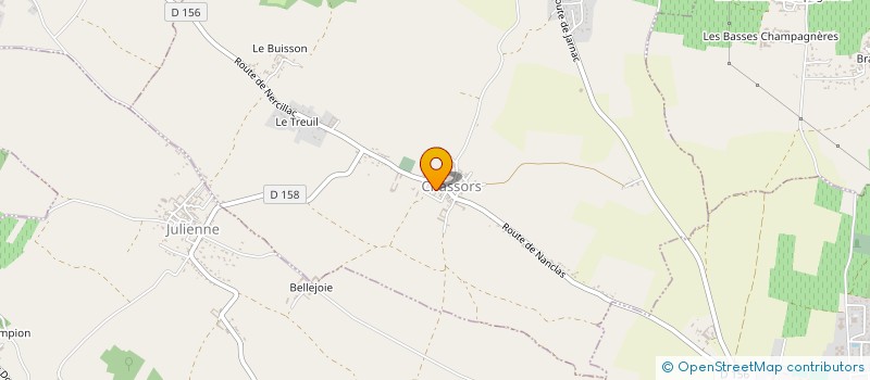 localisation de l'entreprise SCEA MAINGUET-DELOUME  CHASSORS