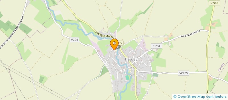 localisation de l'entreprise SCEA MAISON FAMILIALE ET RURALE HAUSSY  HAUSSY