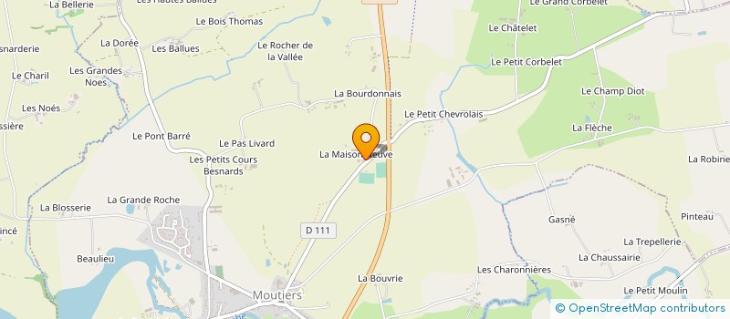 localisation de l'entreprise SCEA MAISON MARTIN  MOUTIERS