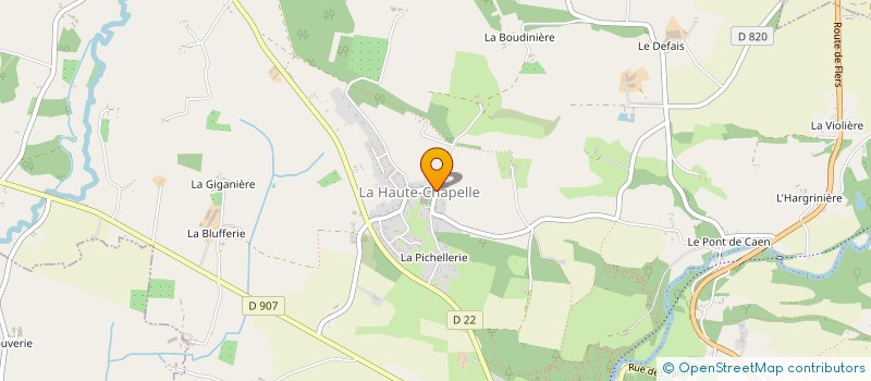 localisation de l'entreprise SCEA MANOIR DE LA SAUCERIE à DOMFRONT-EN-POIRAIE