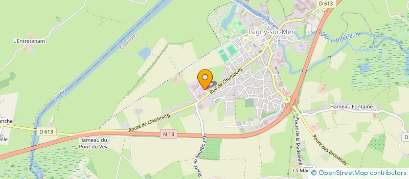 localisation de l'entreprise SCEA MARIE DE LAUZERDA  ISIGNY-SUR-MER