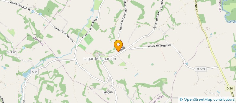 localisation de l'entreprise SCEA MARTET MICHEL  LAGARDE