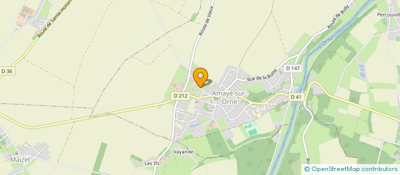 localisation de l'entreprise SCEA MARTIN ERIC  AMAYE-SUR-ORNE