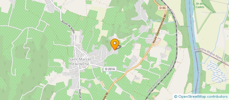 localisation de l'entreprise SCEA MAS DE LIBIAN à SAINT-MARCEL-D' ARDECHE