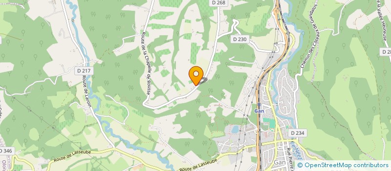 localisation de l'entreprise SCEA MASSOU  GAN