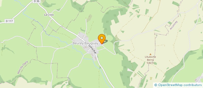 localisation de l'entreprise SCEA MAUGEY FRERES  BEUREY-BAUGUAY