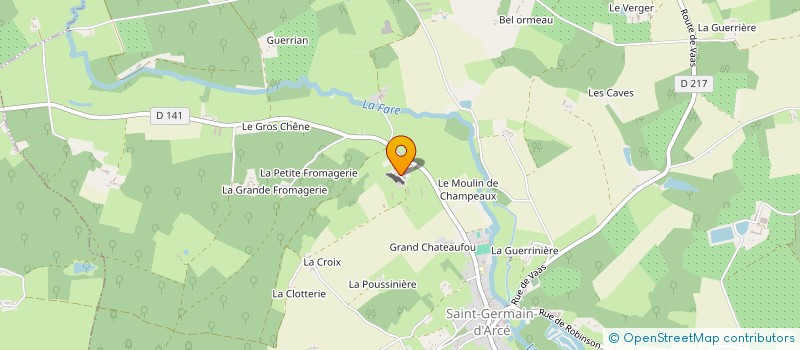 localisation de l'entreprise SCEA MAUGOURD  SAINT GERMAIN D ARCE