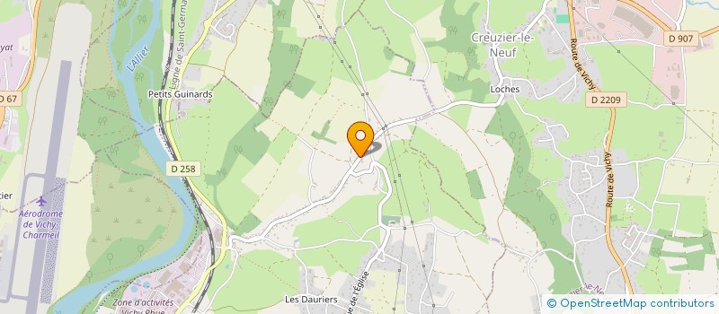 localisation de l'entreprise SCEA MAZZINI PERE ET FILLES  CREUZIER-LE-VIEUX