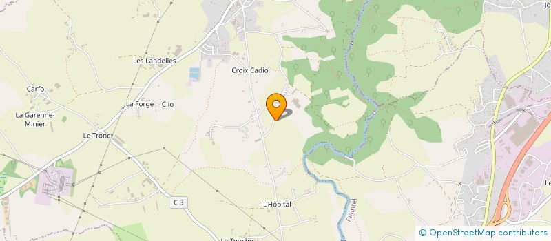 localisation de l'entreprise SCEA MELOU MORVAN  PLAINE-HAUTE