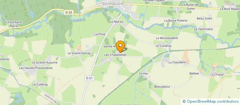 localisation de l'entreprise SCEA MENET à VALLONS-DE-L'ERDRE