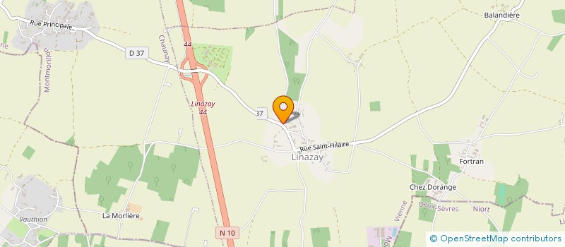 localisation de l'entreprise SCEA MERIGOT à LINAZAY