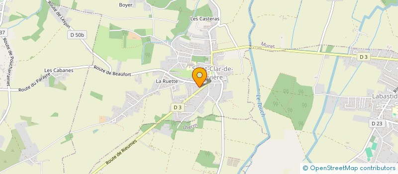 localisation de l'entreprise SCEA MERLY à SAINT-CLAR-DE-RIVIERE