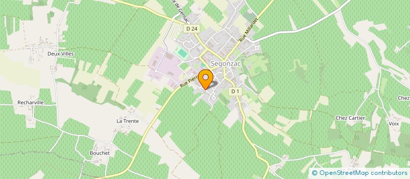 localisation de l'entreprise SCEA MICHELET à SEGONZAC