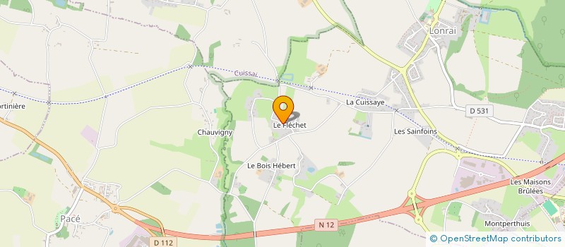 localisation de l'entreprise SCEA MONTLAVILLE à LONRAI