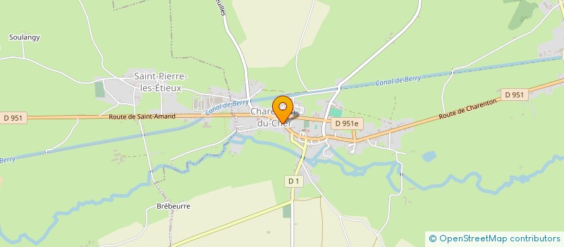 localisation de l'entreprise SCEA MORENI ET FILS  CHARENTON-DU-CHER