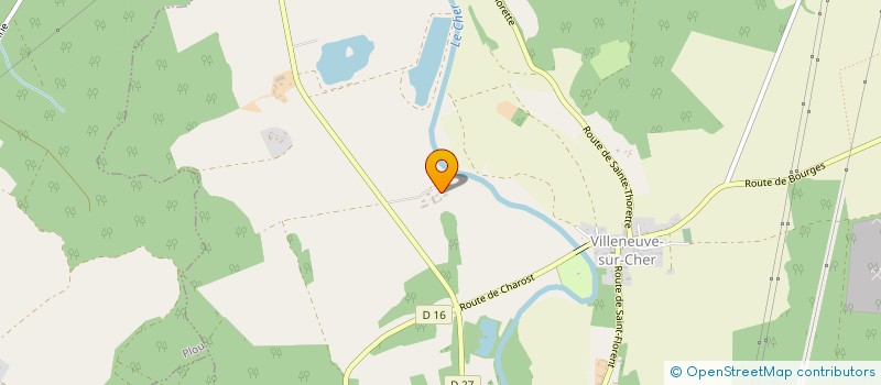 localisation de l'entreprise SCEA MOULIN NEUF  VILLENEUVE-SUR-CHER