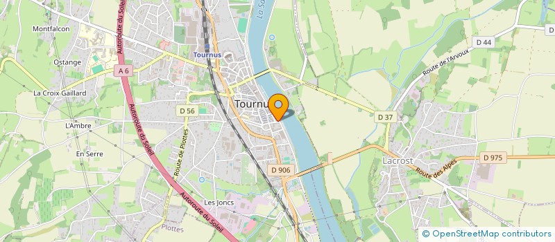 localisation de l'entreprise SCEA N. ROUX-E.GROS à TOURNUS