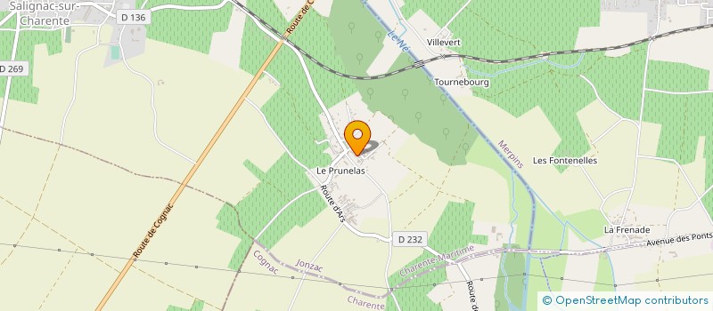 localisation de l'entreprise SCEA NADAUD à SALIGNAC-SUR-CHARENTE
