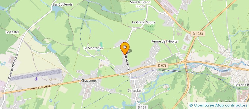 localisation de l'entreprise SCEA NICOLAS ASSOCIES JYF  COURLANS