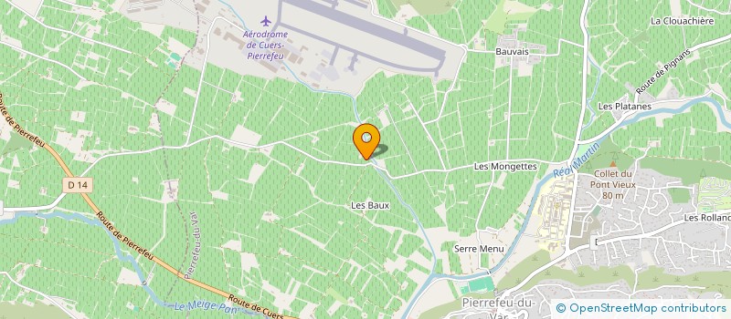 localisation de l'entreprise SCEA NOUVELLE DU MAS DU POURRET  PIERREFEU-DU-VAR