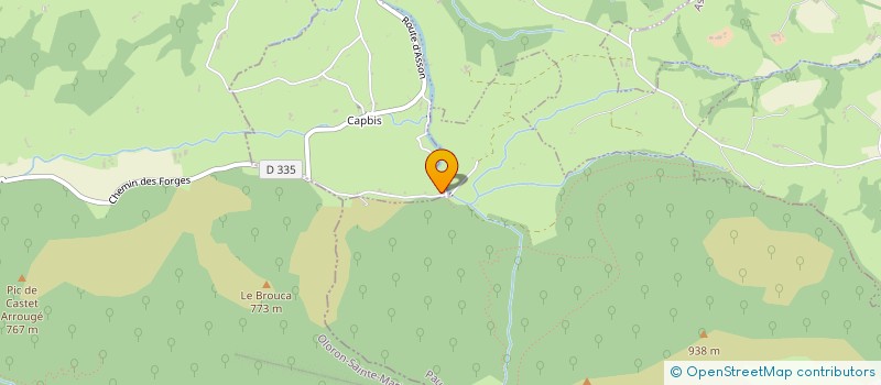 localisation de l'entreprise SCEA OEIL DU BEEZ  BRUGES-CAPBIS-MIFAGET