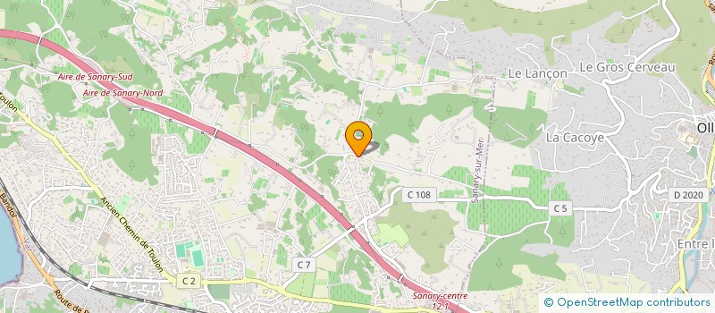 localisation de l'entreprise SCEA OLINET à SANARY-SUR-MER