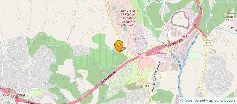 localisation de l'entreprise SCEA PAQUETTE à FREJUS