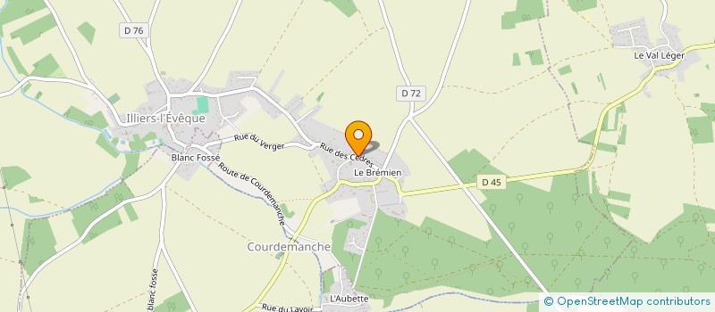 localisation de l'entreprise SCEA PASCAL MERCIER  ILLIERS-L'EVEQUE