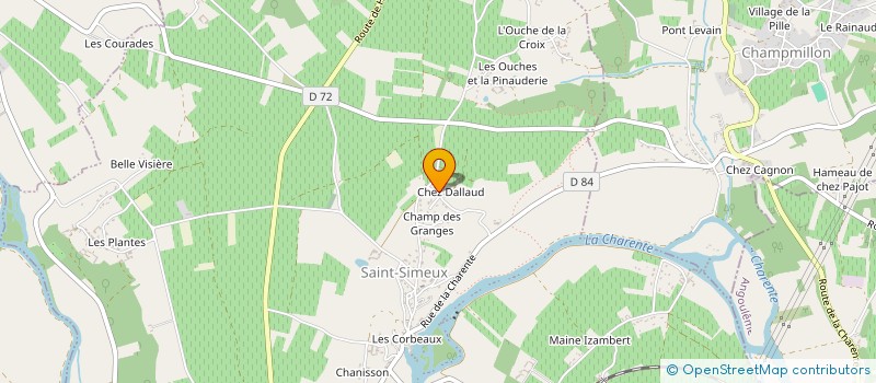 localisation de l'entreprise SCEA PELETTE ET PAIN PERDU  MOSNAC-SAINT-SIMEUX