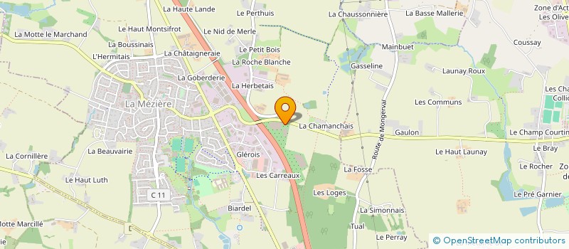 localisation de l'entreprise SCEA PEPINIERES DOMINIQUE TULOUP à LA MEZIERE