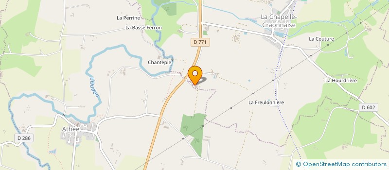 localisation de l'entreprise SCEA PERMAFERME DE LA BOURDONNAIS  LA CHAPELLE-CRAONNAISE