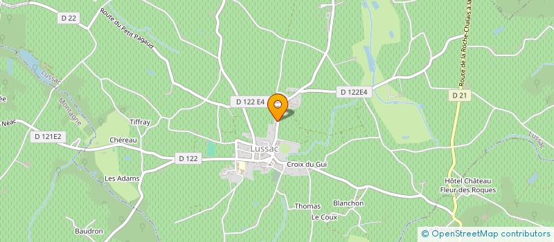 localisation de l'entreprise SCEA PETIT NORMAND à LUSSAC
