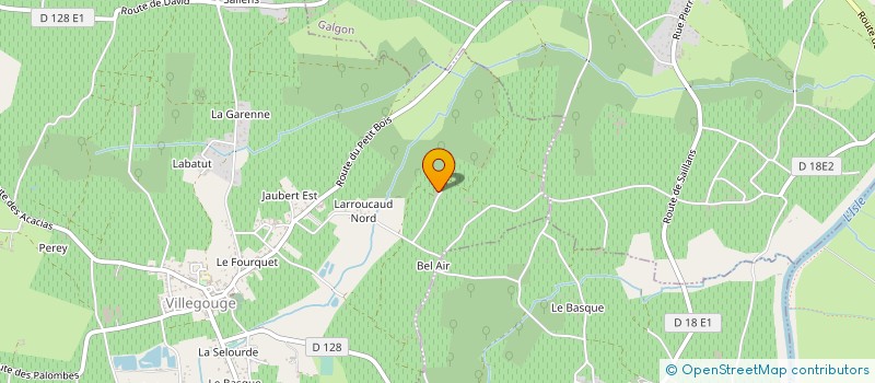 localisation de l'entreprise SCEA PEYRETON  VILLEGOUGE