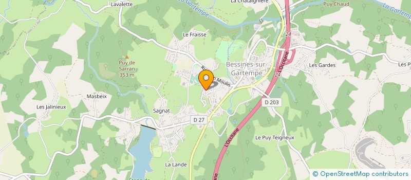 localisation de l'entreprise SCEA PICHEPO  BESSINES-SUR-GARTEMPE