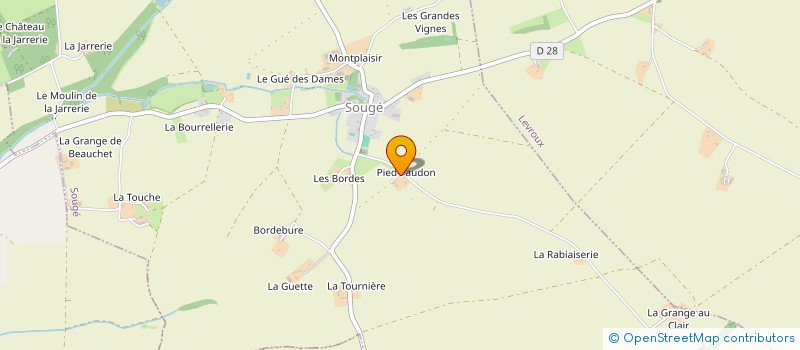 localisation de l'entreprise SCEA PIED FAUDON à SOUGE