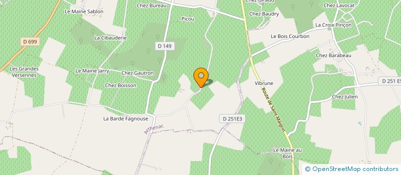 localisation de l'entreprise SCEA PIERRE CHAINIER à ARTHENAC