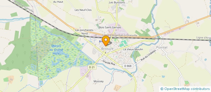 localisation de l'entreprise SCEA PIERRE HUBERT à SAINT-ANDRE-DE-BRIOUZE