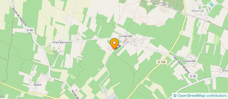 localisation de l'entreprise SCEA PINARD BERTHET à SEGONZAC