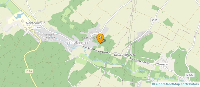 localisation de l'entreprise SCEA PISCICULTURE DU LUNAIN  NANTEAU-SUR-LUNAIN